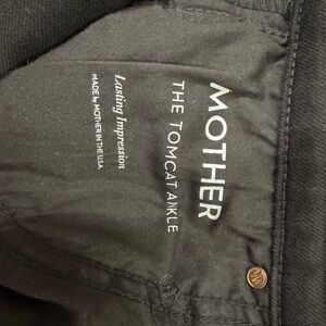 Mother Jet Black Denim Jeans